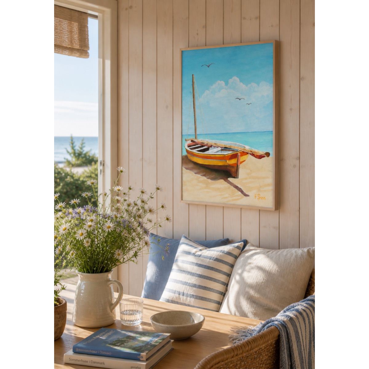 Sejlbåd kunstplakat - Billede 2