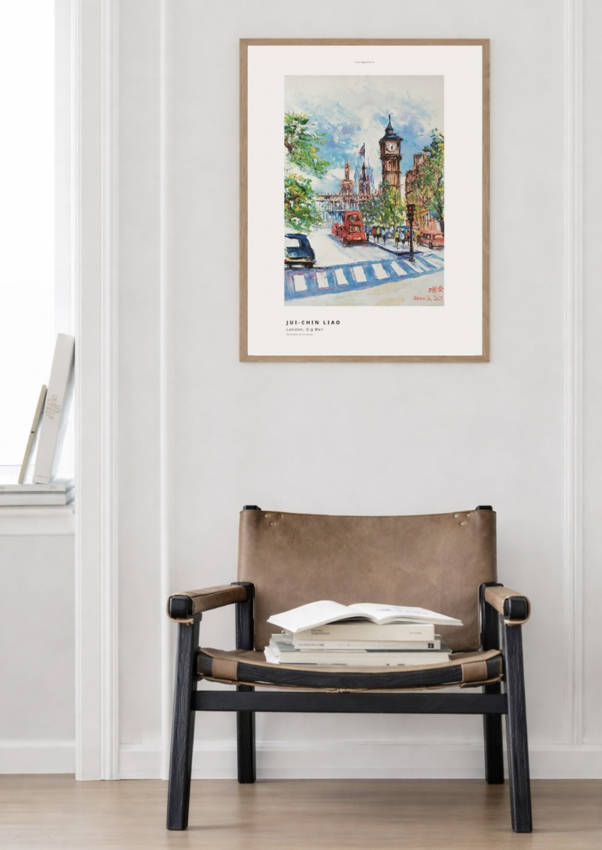 London kunstplakat - Billede 2