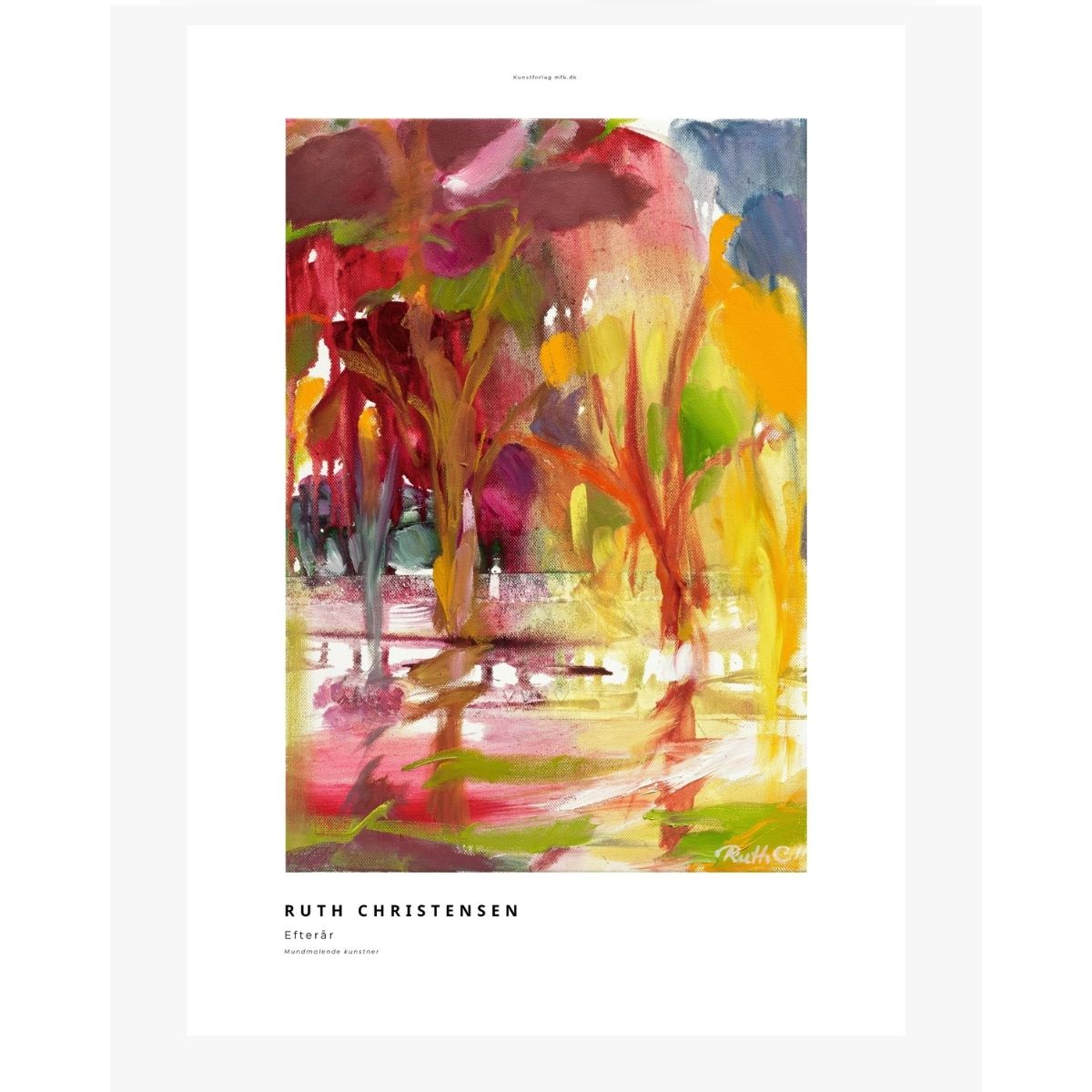 Efterårsfarver kunstplakat