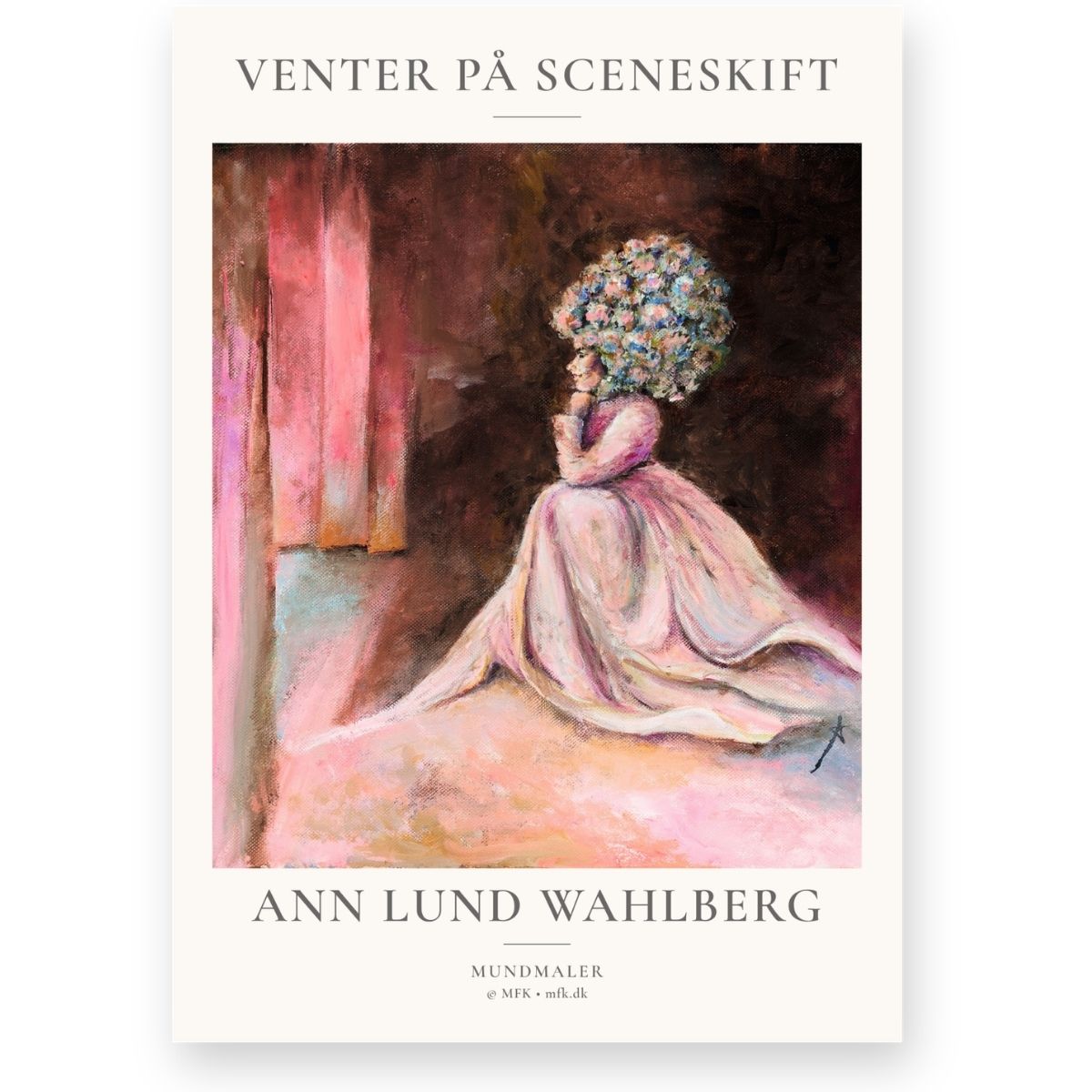 Venter på sceneskift kunstplakat